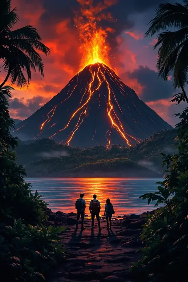 火山岛传说 冒险海报 火山岛传说 电影海报
